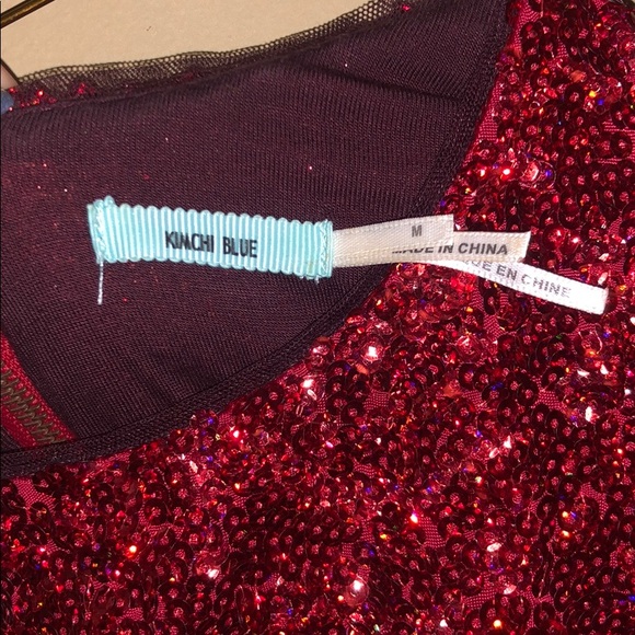 Red Sequin Dress - Picture 3 of 5